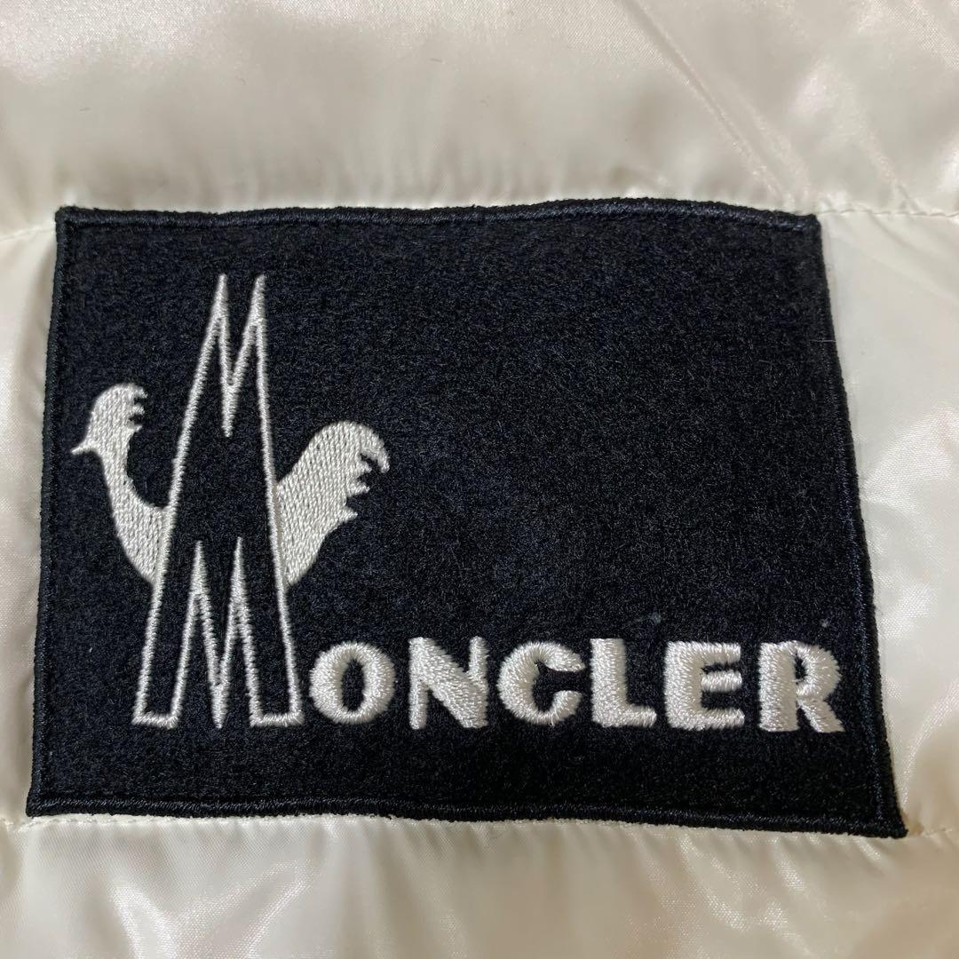 Moncler Down Parka Patch L White 5P79 #QYKDCX
