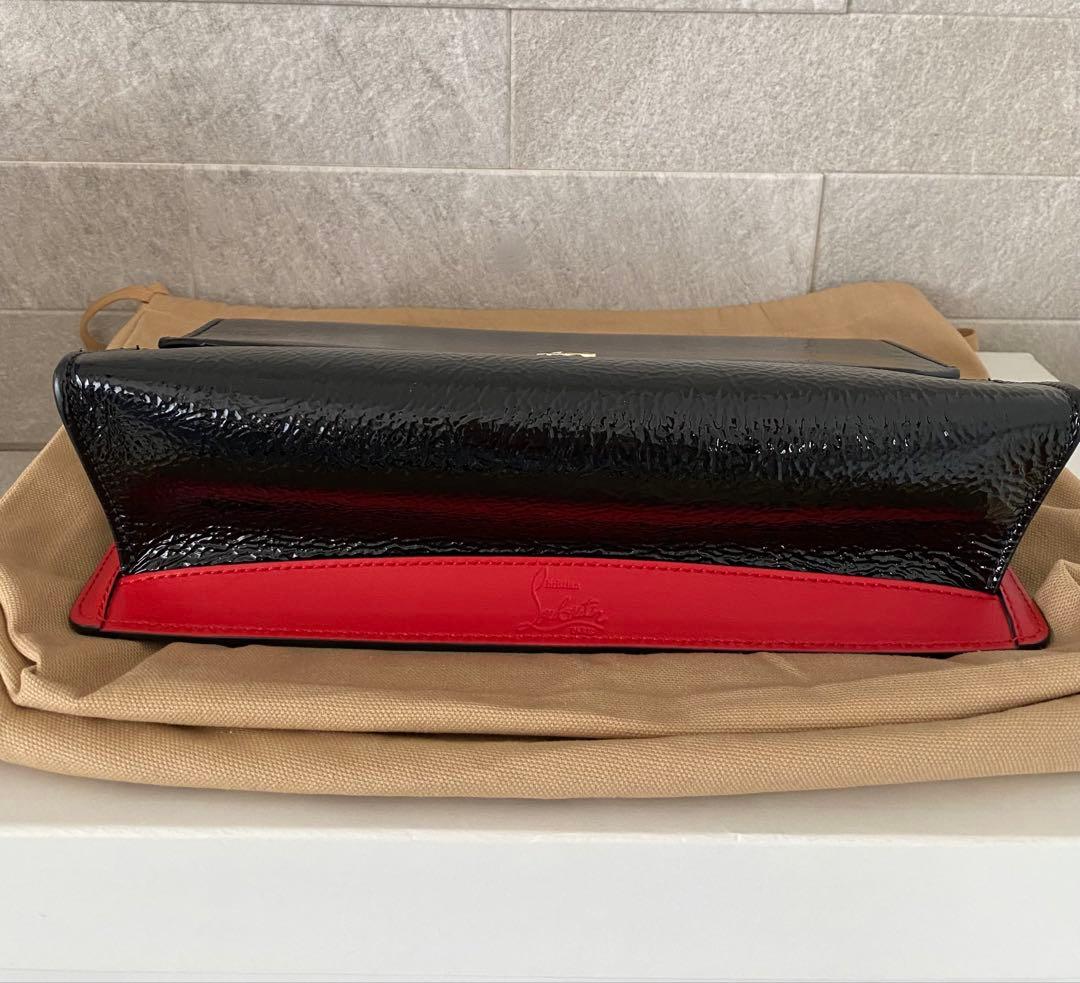 Christian Louboutin Red Studs Clutch Bag Used Mint #QYBKRO