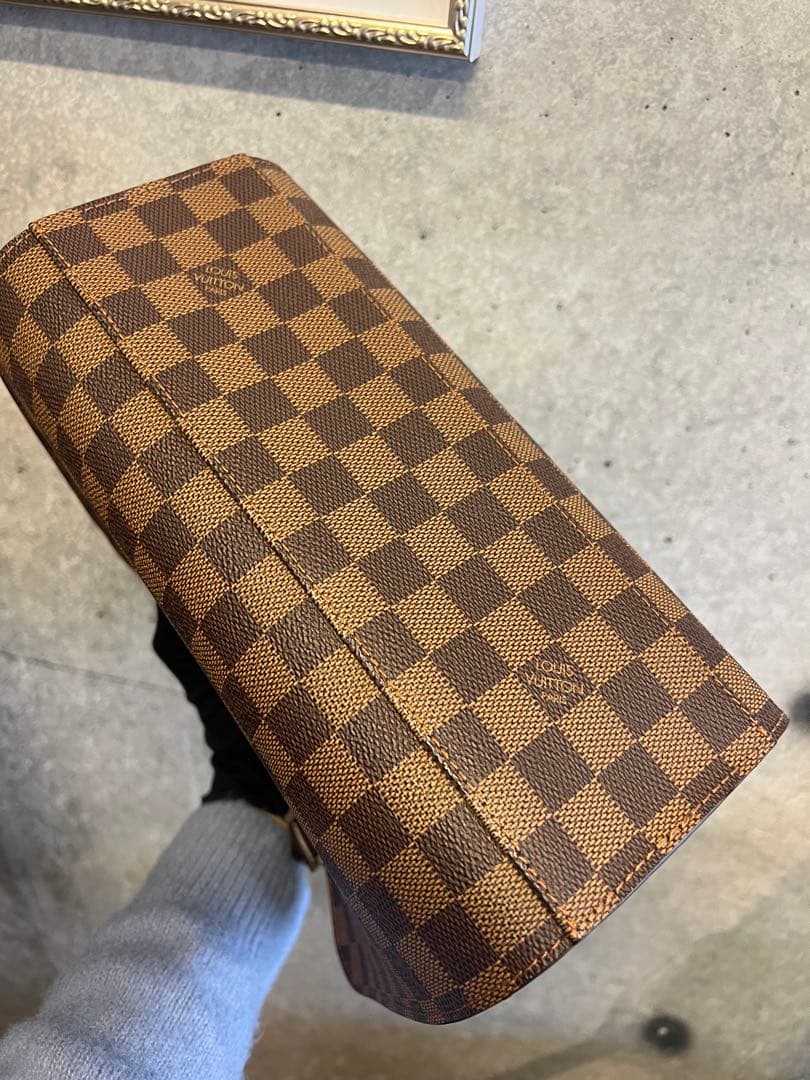 LOUIS VUITTON Triana N51155 Damier Ebene Handbag #QY30IS