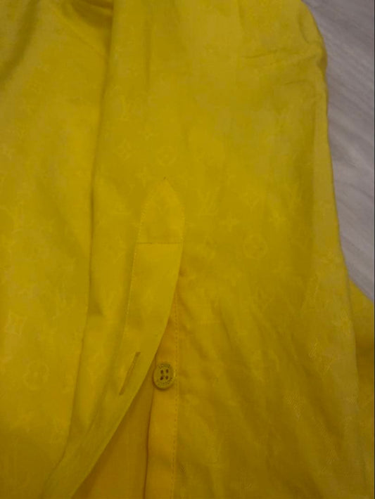 LOUIS VUITTON Yellow Long Sleeve Shirt #QYEDC9