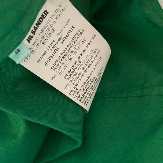 JIL SANDER Green Chinos, Size 48 #QYDIFJ