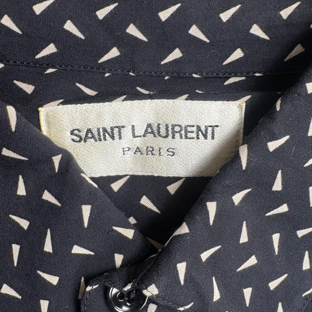 Saint Laurent Paris all-over print rayon shirt, size 39, made in Italy, #QY4IBF