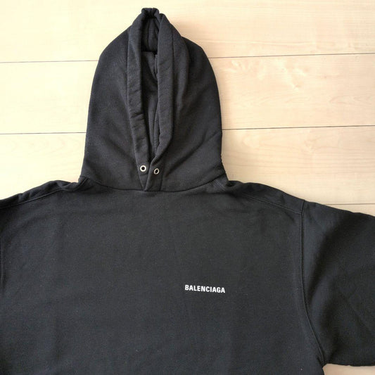 BALENCIAGA Black Hooded Parka #QY2KYO