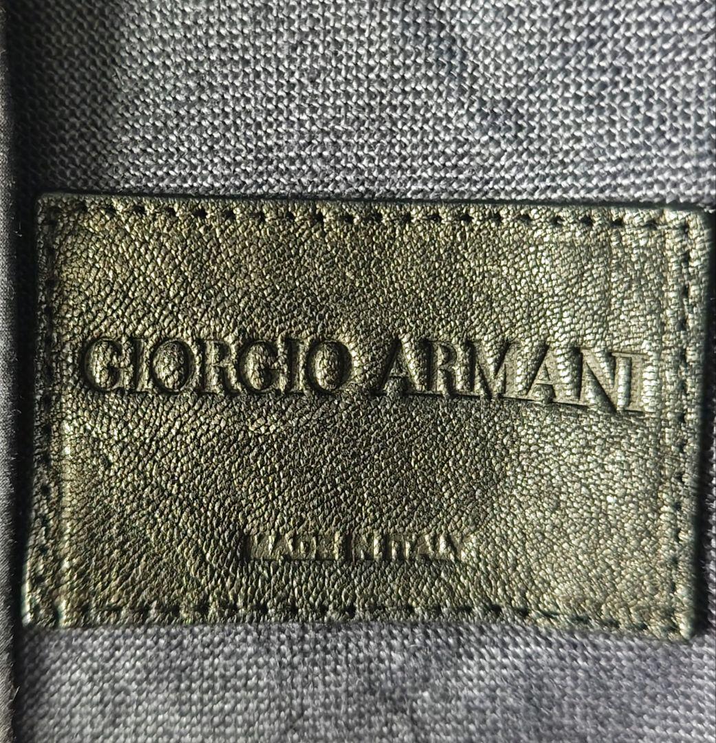 =Giorgio Armani= Leather blouson rider's jacket #PFI87A