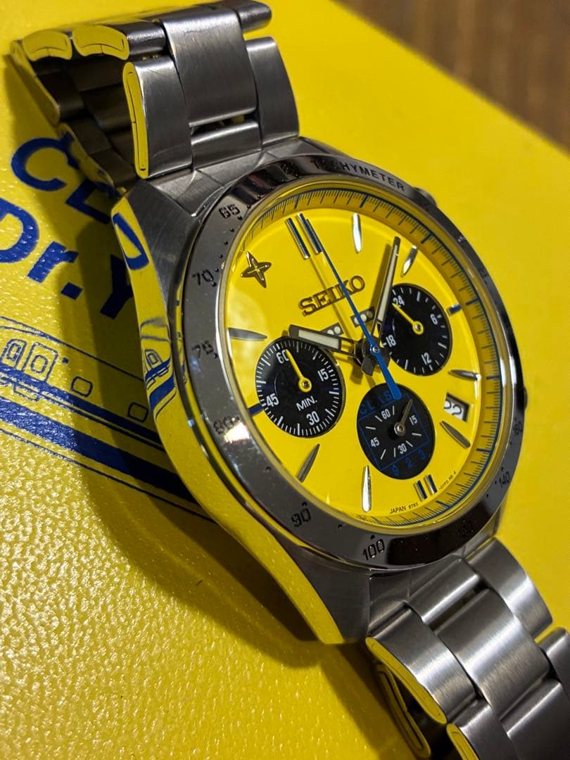 SEIKO Doctor Yellow 20th Anniversary Ltd 5000 Chrono Quartz 40mm #QYFW2J
