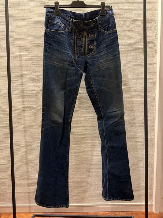 00s L.G.B. gimmick skull flare denim #QO8LB9