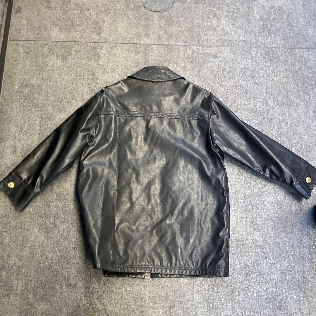 90s VERSUS Gianni Versace leather jacket #QY7324