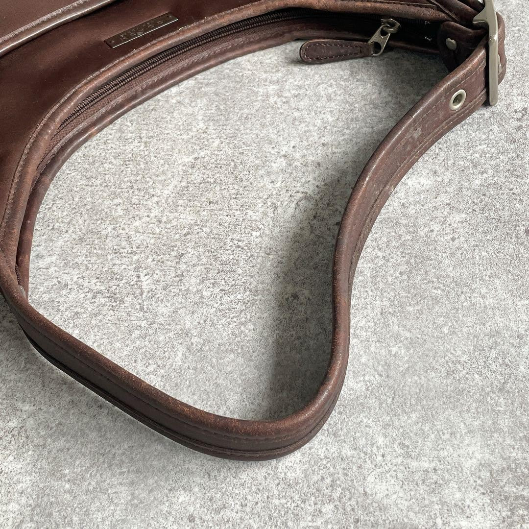 Y2K Old Coach One-Shoulder Bag Ergo Brown Nylon #QYHKZ9