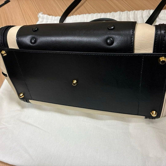CHLO? Alice Leather Handbag Black Women #QYEL2F