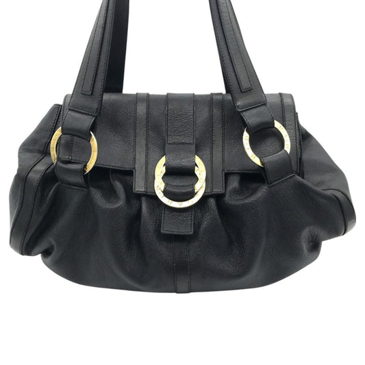 BVLGARI Chandra Handbag Tote Bag Black #QYDYMG