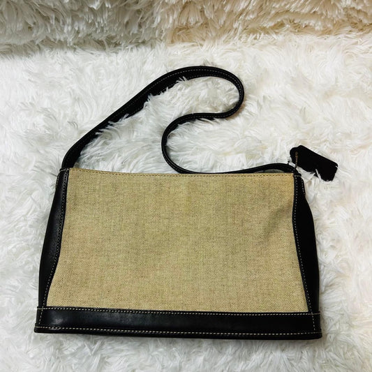 COACH Canvas Shoulder Bag, Beige, A9X6124 #QYKDLA