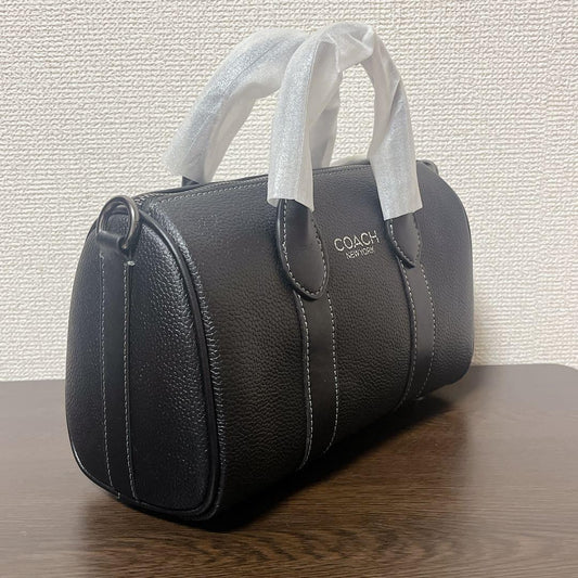COACH Shoulder Bag/Handbag 2-way Black Compass Bag #QYCFQN