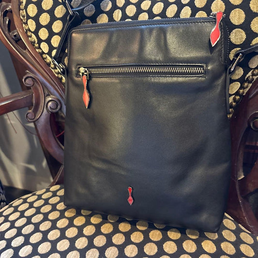 Christian Louboutin studded black shoulder bag #QYIFMX