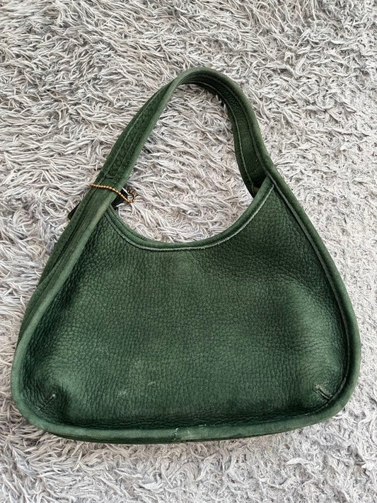 COACH OLD COACH NUBAC GREEN ERGO w charm, Genuine Leather #QY4B20