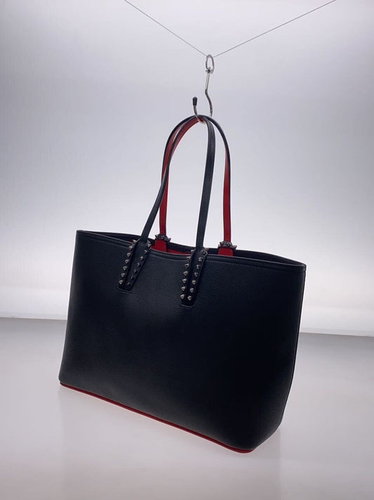 Christian Louboutin CABATA S Studded Tote Bag Leather BLK 1255045 B078 #QYDXJT