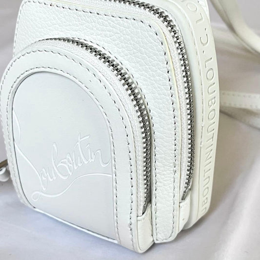 Christian Louboutin Mini Bag, Loubi Bag, White #QY8CZU