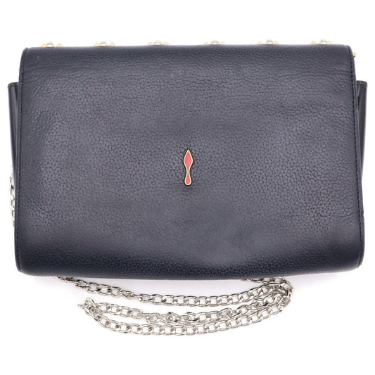CHRISTIAN LOUBOUTIN Paloma Chain Mini Bag Shoulder Bag, Gray Leather, Si #QY2CWG