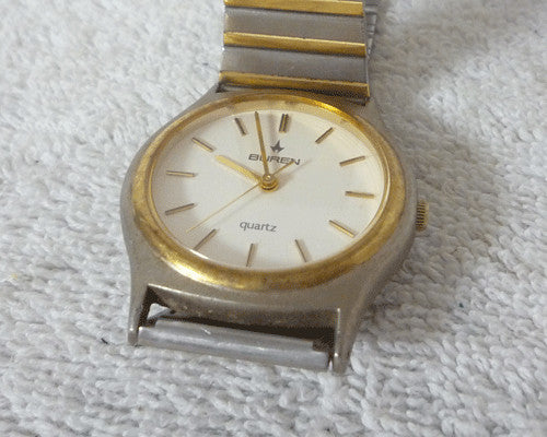 BUREN Two-tone Quartz Watch SH BU218422 Classic Men's #PFJAKR