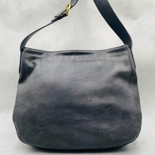 COACH Old Coach One-Shoulder Bag, Black Leather, 4161, 】 #QYELC5