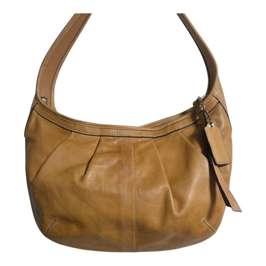 COACH F12235 Ergo Hobo Shoulder Bag Leather Camel Y2K #QY3NDR