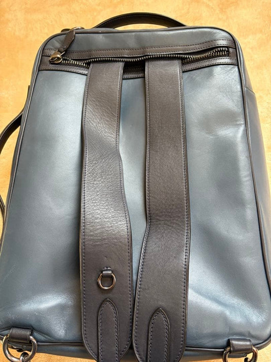COACH dark blue leather backpack #QYA3BX