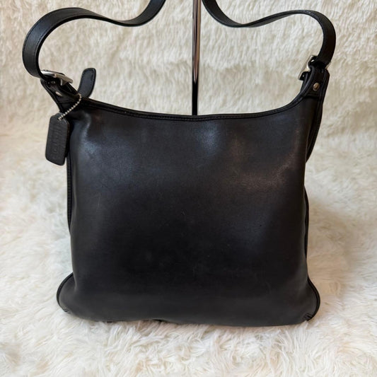 COACH Old Coach Shoulder Bag, Black, Made in USA #QY7IJY