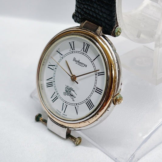 Burberry men's watch, white dial, model 8000 00s #QY0V74