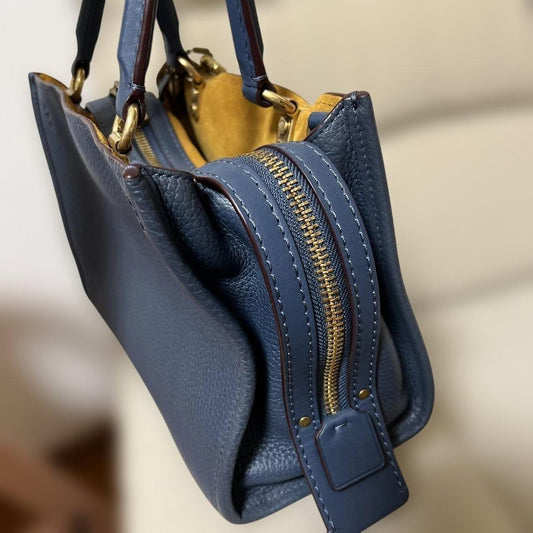 COACH handbag, blue #QY1JF0