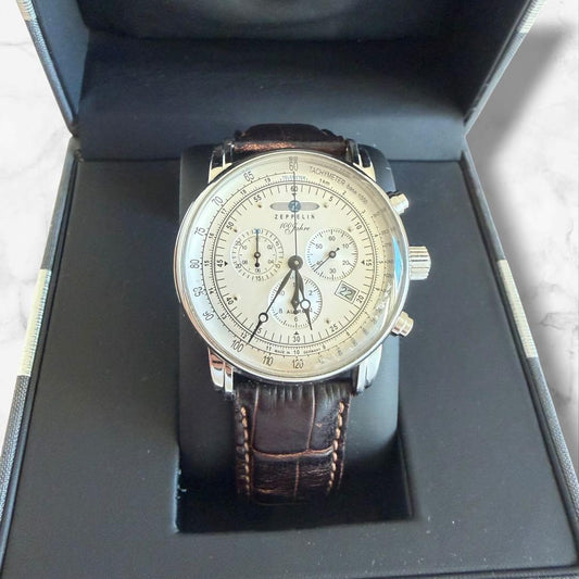Zeppelin 100th Anniversary Model Chronograph 7680-1N #QY55HH