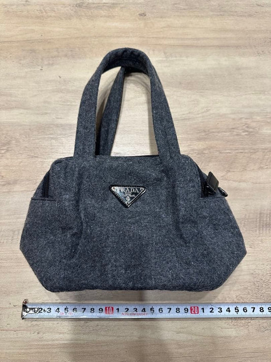 PRADA wool handbag, gray #QY3NJ6