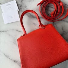 DELVAUX Brillant Mini Red Champagne Gold #QY983Z