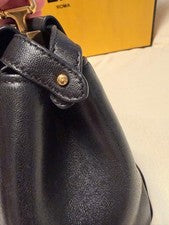FENDI Mini Peekaboo Handbag, Black #QYE6FA