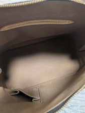 LOUIS VUITTON Alma Monogram Canvas Handbag Brown W30cm H24cm Duty Free #QY0WF3