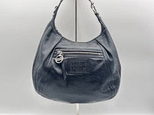 Y2KCOACH Poppy Leather Shoulder Bag, Black #QY0813