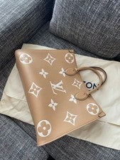 LOUIS VUITTON Bag On the Go LUISVUITTON Beige #QYK6ES