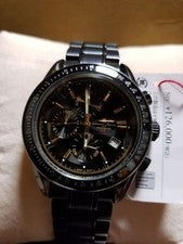 Full black, center chronograph, production model. #QY6VJO
