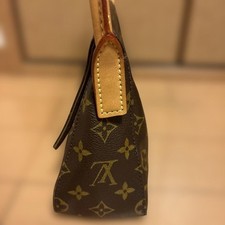 LOUIS VUITTON Monogram Mini Looping Handbag Brown Monogram Canvas #QYF8HA