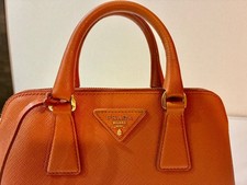 PRADA Saffiano Handbag Orange #QY7R9B