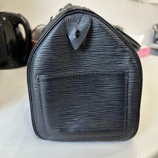Louis Vuitton Epi Speedy 25 Black Handbag #QYA30O
