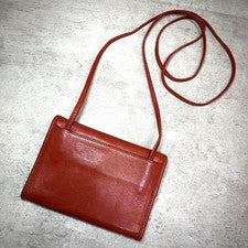 OLD COACH Shoulder Bag Wallet Glovetanned Leather Pouch #QY3NCM