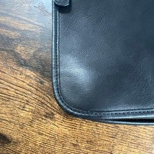 Old Coach Glovetanned Leather Mini Shoulder Bag, Black #QYAQ5Q
