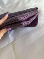 CHANEL 2.55 Chocolate Bar Chain Bag Purple W24cm #QY69S7