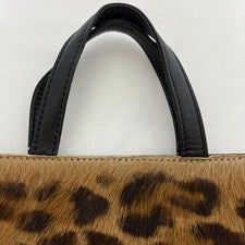 Classic LOEWE calfskin leopard print tote bag #QY08HO