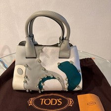 TOD'S Hard to Find Crystal bag with dust bag Green #QY8L3D