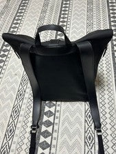 GUCCI Shelly Web Line Backpack Canvas Black Green #QYE5H3