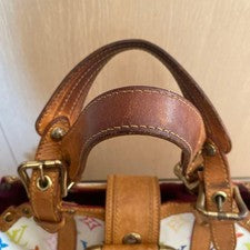 LOUIS VUITTON Monogram Multicolor Teda PM Bag White #QYGJTT