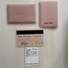 MIU MIU Brown Leather Handbag Shoulder Bag Women #QYDBCK
