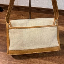 COACH Old Coach Canvas x Leather Shoulder Bag, Made in USA #QY8LBP