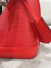 LOUIS VUITTON Alma BB Epi leather with bandeau Red #QYCHDJ