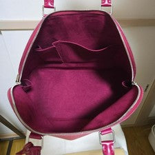 LOUIS VUITTON Epi Leather Boston Bag, Pink Red Women #QYIV5B